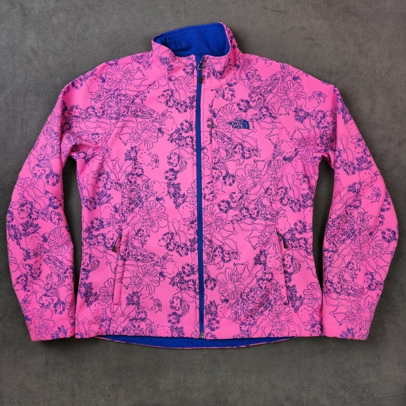 The North Face Apex Bionic Soft Shell Jacket Womens Large Azalea Pink Night Dew - Picture 1 of 11